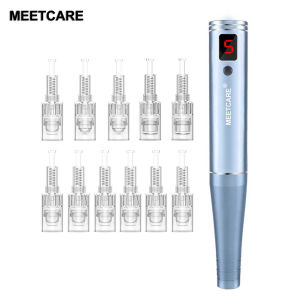 Wireless Derma 0.2MM Micro Needle Pen with Micro Needle Dermapen Microneedling Skin with Multiple Needle Sizes 3D Nano Circular