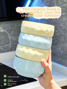 XIAOHUANGLU | Ins-style Ceramic Food Bowl with Spoon