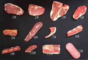 สดจําลองเนื้อรุ่น Lamb Chop จอแสดงผล Props อาหารรุ่น T กระดูกสเต็กขนาดเล็ก Ribeye หน้าต่าง Home Decor