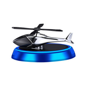 HELLOLEIBOO | Solar Powered Rotating Helicopter Car Air Freshener Automobile Interior Decoration Items Perfume Fragrance Odor Eliminator