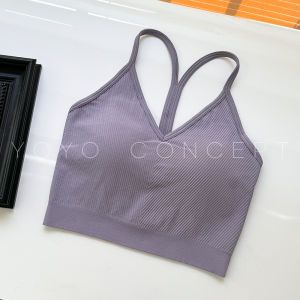 Yoyo Recommended Sports Bra Womens High-End Y-Back Yoga Top Outdoor Wear with Chest Pad Training Gymnasium Summer Fast Dry