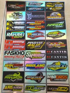 Stiker Sound | Stiker Hologram | Stiker 1 Lembar | Stiker Pack Ukuran 21cm x31cm