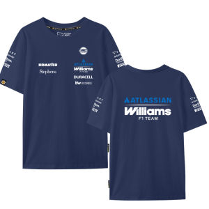 DINGSHA | 2026 Williams Team Formula 1 Short Sleeve T-Shirt Cotton