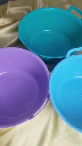 Bak Kuping 15 Baskom Adonan Besar 30cm Ember Serbaguna Plastik Basin Warna
