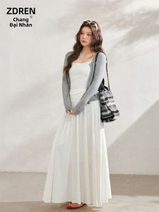 ZHANGDAREN | Bộ Đầm Nữ Dài Phong Cách Gợi Ý Giúp Gọn Gàng