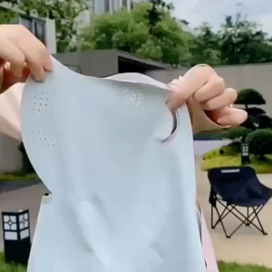 Breathable Ice Silk Sunscreen Mask for Motorcycle Sun UV Protection Mask for Men Women Anti-Ultraviolet Full Face and Neck Bicycle Mask