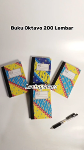 Buku Tulis Hardcover Oktavo A6 200 Lbr Buku Oktavo 200 Lembar