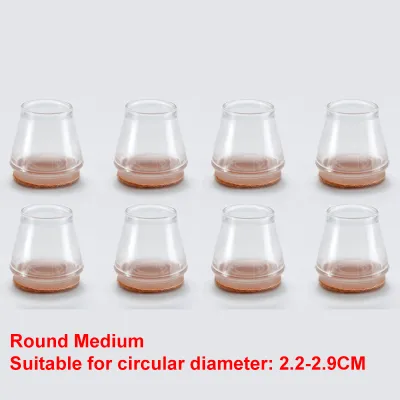 8Pcs/Set Silicone Chair Leg Covers Protectorsfor Round Furniture Table Chair Chair Leg Floor Protectors Caps Silicon Feet Cup