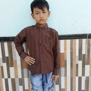 Kemeja lengan panjang Baju anak Kemeja anak anak Pakaian anak Atasan