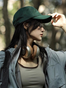 หมวกกันแดดผู้ชายสไตล์เกาหลีทันสมัยพร้อมวัสดุผ้าฝ้ายปีกโค้งลึกสําหรับหมวกเบสบอลทุกฤดูกาล