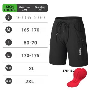 WOSAWE | Quần Short Đạp Xe MTB 2 Trong 1 Dành Cho Nam WOSAWE Có Lớp Lót Đệm Thoáng Khí Quần Short Đi Xe Đạp Nhiều Túi Nhanh Khô Chống Tia Cực Tím