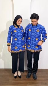 Baju Korpri Terbaru 2022: Pilihan Ukuran Jumbo & Bahan Katun Lengan Panjang