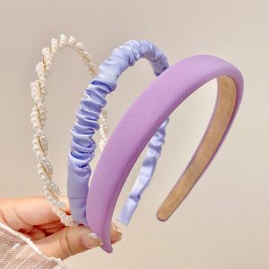 3pcs Multicolor Simplicity Elegant Fabric Headband for Women Face Wash Hair Band Fashion Girls Hair Accessories