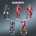 Iron Man Action Figure Tony Stark MK1-7 MK8-14 MK15-19 MK20-25 Iron Manประกอบรุ่นผู้ใหญ่คอลเลกชันรูป. 