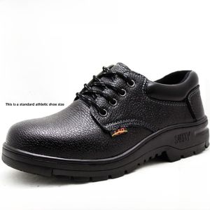 Mens Steel Toe Work Shoes Anti- Crush Proof Lightweight Breathable Anti-Odor Construction Site Labor Protection Steel Plate Shoes