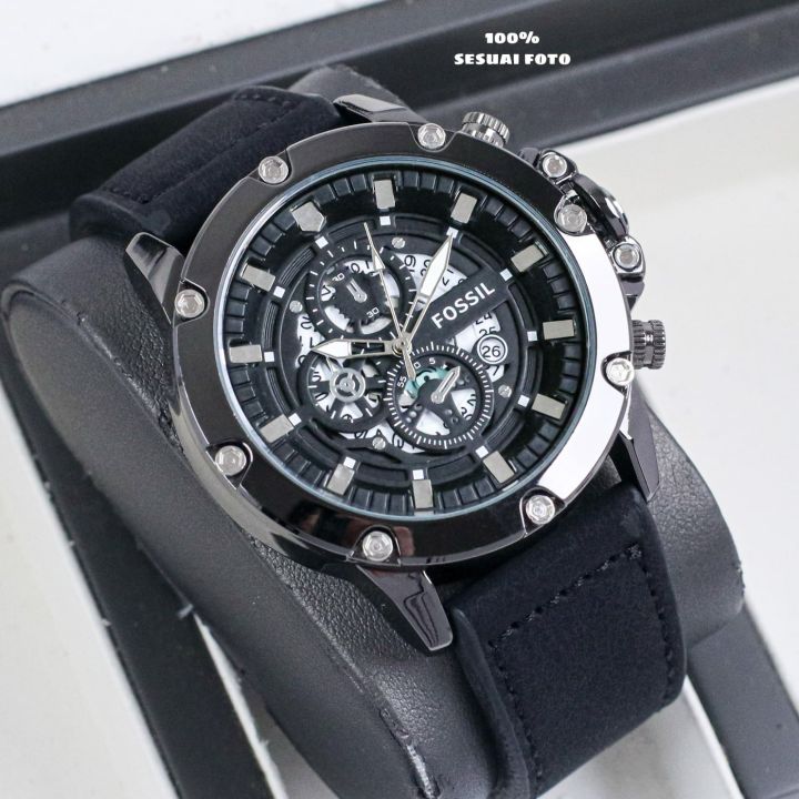 Jam tangan FOSSIL PRIA TALI KULIT bahan Bagus Best Seller 239 Jam