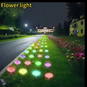 Đèn Năng Lượng Mặt Trời Daisy Sống Động Như Thật Trang Trí Lối Đi Trong Vườn Chống Thấm Nước Chiếu Sáng Lối Đi Ngoài Trời Chiếu Sáng Cảnh Quan Biệt Thự Công Viên
