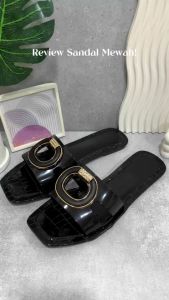 VEBLEN Sandal Selop Cewek Wanita Cewek Elegan dan Mewah Korea Style Kekinian Sendal Perempuan Karet Jelly Anggun Anti air dan Anti Slip