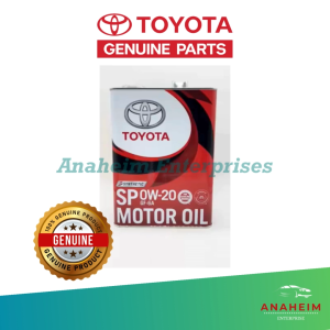 Toyota Genuine Motor Oil - Synthetic SP 0W-20 GF-6A [4L] Gasoline Engines