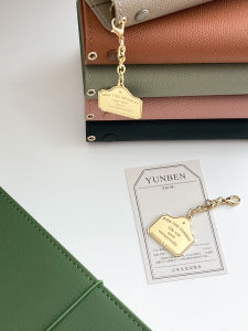 Gold Creative High-end Decorative Nameplate Pendant for Bullet Journal Premium Quality Cultural Creative Small Niche High Aesthetic