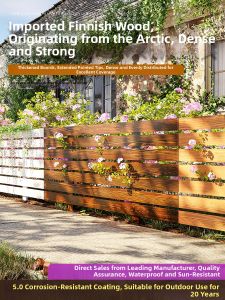 XiMei WoodWork | Garden Fence White Anti-corrosion Wood