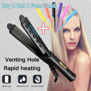 【Free Hair Comb】COD ANSEN Flat Iron Hair Straightener Professional Hair Straightening Iron