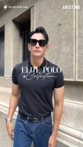 Áo Polo Đen Nam Aristino Regular Fit APS208AS0E