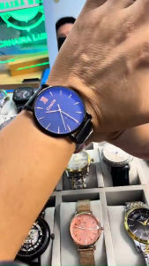 Đồng Hồ Nam CRNAIRA CN03399 Mặt Siêu Mỏng chống nước 3ATM số la mã Dây Thép Mành Cao Cấp