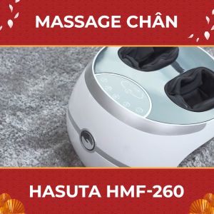Máy Massage Chân HASUTA HMF-260 hệ thống túi khí bi lăn 3D sưởi nhiệt carbon
