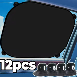 ฉนวนกันความร้อนที่บังแดดสำหรับรถยนต์ม่านแบบดูดม่านบังแดดที่คลุมหน้าต่างด้านข้างอุปกรณ์เสริมรถยนต์ม่านบังแดดป้องกันยูวีความเป็นส่วนตัว