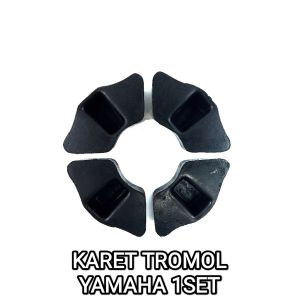Karet Tromol Yamaha (Harga Per Set Isi 4) - Rubber Seat Bantalan Tahanan Ganjalan Ganjal Ganjel Ger Gear Gir Roda Belakang Alfa Vega Jupiter Lama Jupiter Z Vega R New Vega R Lama Old Vega ZR Jupiter Z1 Jupiter Z New