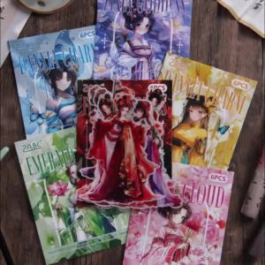 Mr.paper | Bộ 6 Miếng Dán Phim Cắt Khổ Lớn Phủ Dầu Cao Cấp Mr. Paper 6Style Dùng Cho Làm Thủ Công Trang Trí Sổ Tay Khung Ảnh Lịch Thiệp (6 Cái/túi)
