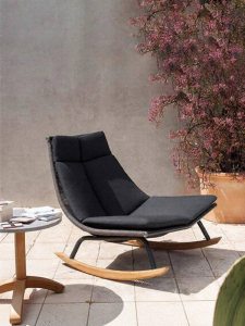 ZIYE | Purple Leaf Double North European Simple Style Rocking Chair