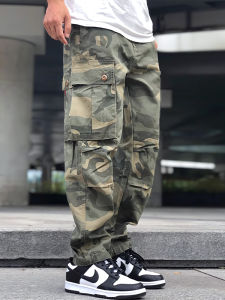 American Casual Loose Camouflage Work Pants Men Spring Autumn Vintage High Street Harlan Tactical Pants Youth Popular Long Trousers