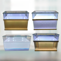 New 5G Wooden Texture Mobile Phone Counter Jewelry Cabinet Premium Display Case Mobile Phone Retail Store Counter Showcase. 