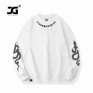 Large Size Long Sleeve Hoodie Snake Year Pattern New Year Clothes for Men And Women Red Color Lucky Year 2025 Online Exclusive