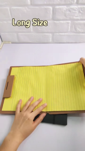 A4/Long Foldable Clipboards Folder Low Profile Clip Paper Organizers Long Clipboard Pocket Size