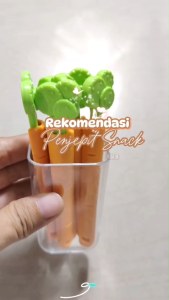 Klip Penjepit Kemasan Makanan Penyegel Plastik Snack Bentuk Wortel