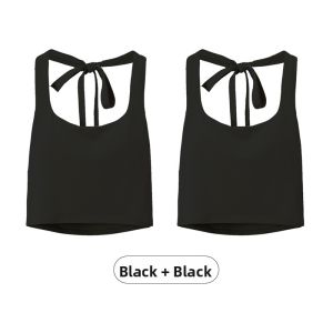 Miiow | Cat Person Hanging Neck Strap Top Women Summer Thin Modal Chest Pad Vest Skin-friendly Backless Sweet Style High Elasticity Short Length