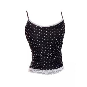 เสื้อเชิ้ตแขนสั้นลายจุดสไตล์ย้อนยุค ดีไซน์เก๋ไก๋ ทรงเข้ารูป สำหรับผู้หญิง ฤดูใบไม้ผลิ 2024 แฟชั่นใหม่ ชุดทำงาน ลำลอง