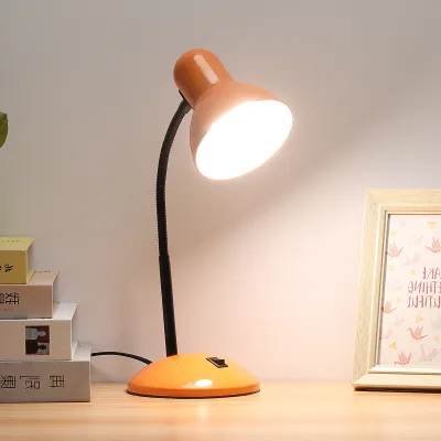 Eyesafe LED Desk Lamp Metal Simple Style Reading Lamp for Study Childrens Desk Dormitory Plug-In Student Office Desk Lamp