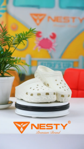 [NESTY NE25] - Dép Sục Nam Nữ Nesty NE25 (Tặng 10 Charm Gắn Dép) Đế Cao 4cm Họa Tiết Ngọn Lửa Cá Tính Năng Động