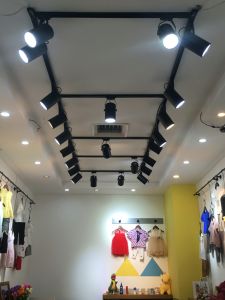 Commercial LED Track Spotlights 12W 18W Aluminum Tube Surface Mounted Closet Display Window Lights Background Wall Clothes Shop Track Lights