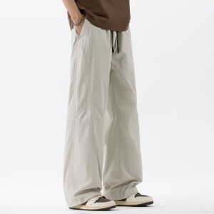 Mark Fairwhale | Trendy Loose Summer Wide Leg Straight Trousers Casual Pants