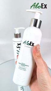AloEx เซตแชมพูลดผม 50 ml และเซรั่มเพิ่มผมหนา ส่งฟรี