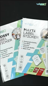 Label Sticker Paper A4 A3 Yasen 150GSM Glossy Matte 20 Sheets Inkjet Printable