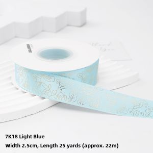 JIUXIACAIDAI | Craft DIY Material Ribbon Purple Gold Green Music Notes Box Floral
