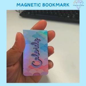 PERSONALIZED Cute Pastel Geometric Design MAGNETIC Bookmark | Page Holder | Thank You Teacher Gift | Fathers Day Gift