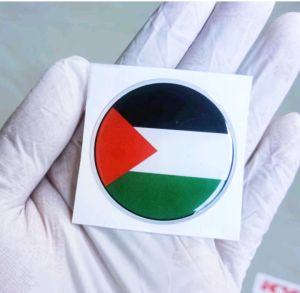 stiker palestina bulat