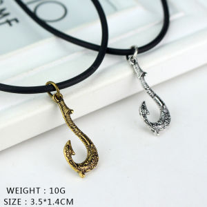 Fashion Fish Hook Magic Stone Moana Necklace Figurine Model Costume Princess Heart of Te Fiti Cosplay Pendant Girl Gift